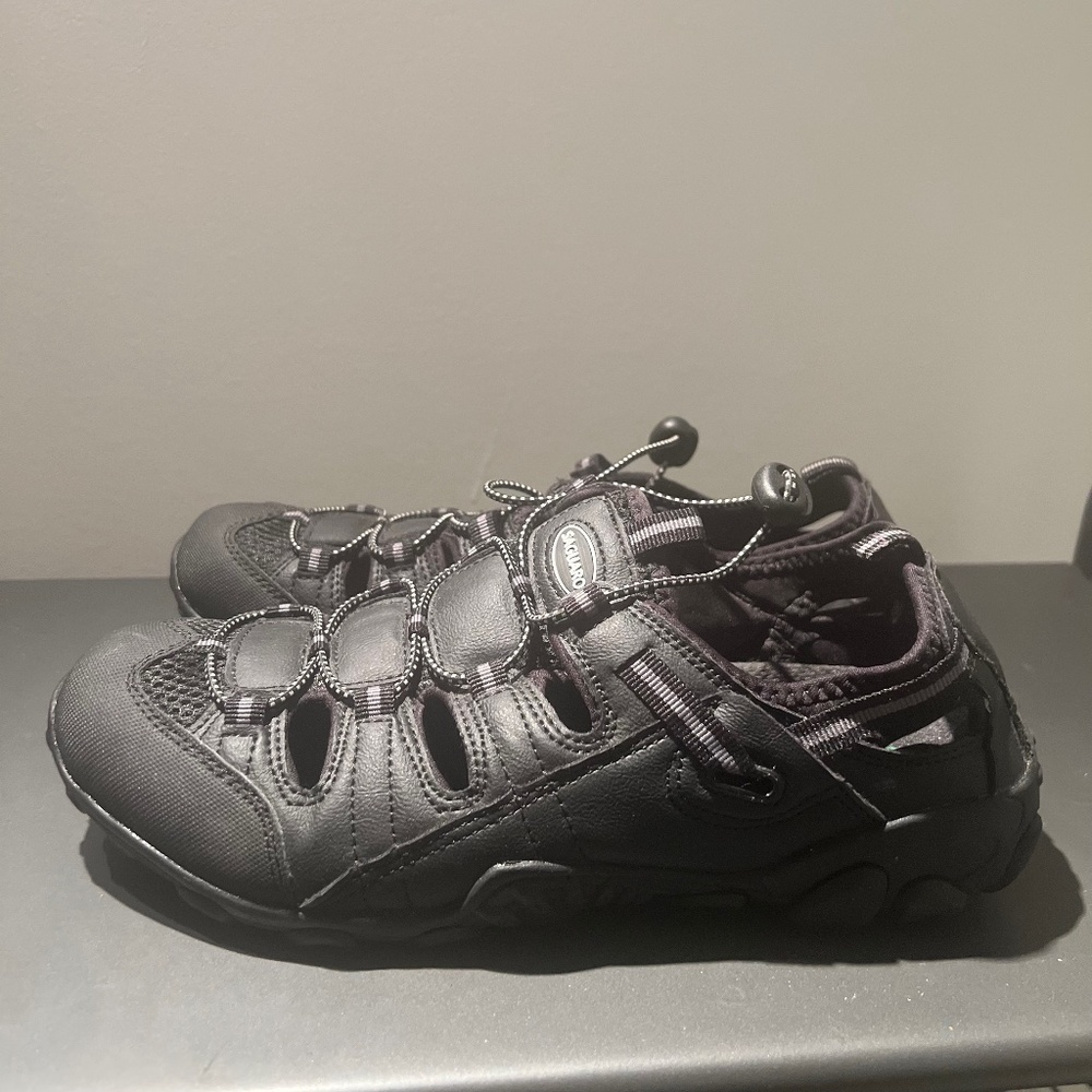 SAGUARO Women’s Black Trail Hiking Water Shoes Size 41  Bungee
